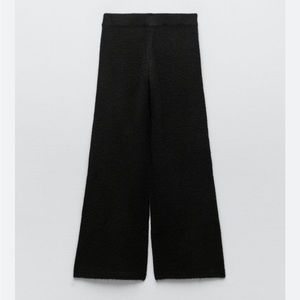 (sold) NWT Zara Wool Knit Black Pants (S)